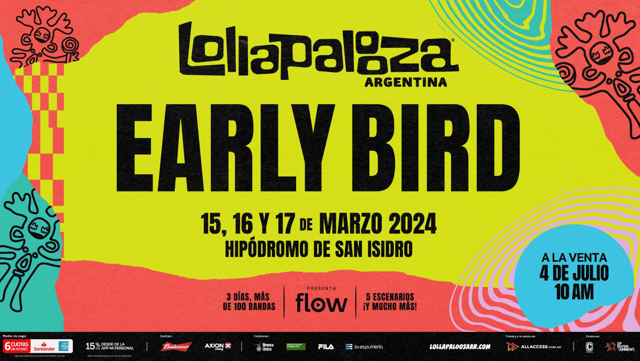 Se anunció el line up del Lollapalooza 2024: todos los artistas confirmados que tocarán en Argentina