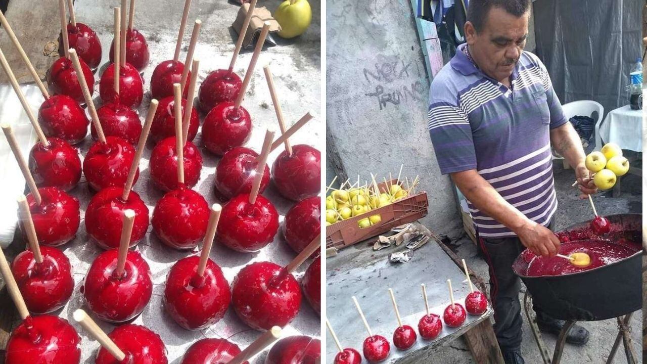 La historia del vendedor al que le cancelaron un pedido de 1500 manzanas caramelizadas y duplicó sus ventas