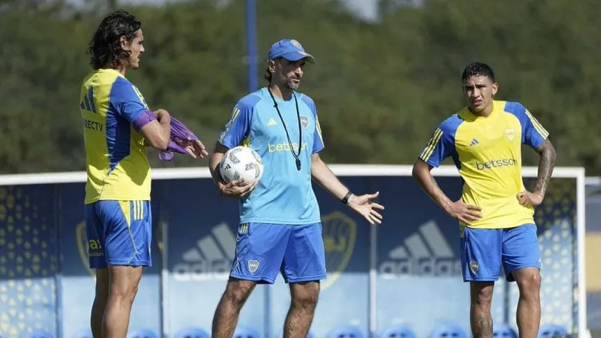 Diego Martínez prepara el once de Boca para recibir a San Lorenzo con Brey y Langoni
